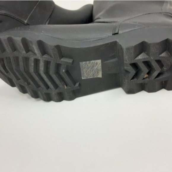 Steve Madden Tsunami Black Rain Boots 8 - Picture 6 of 9